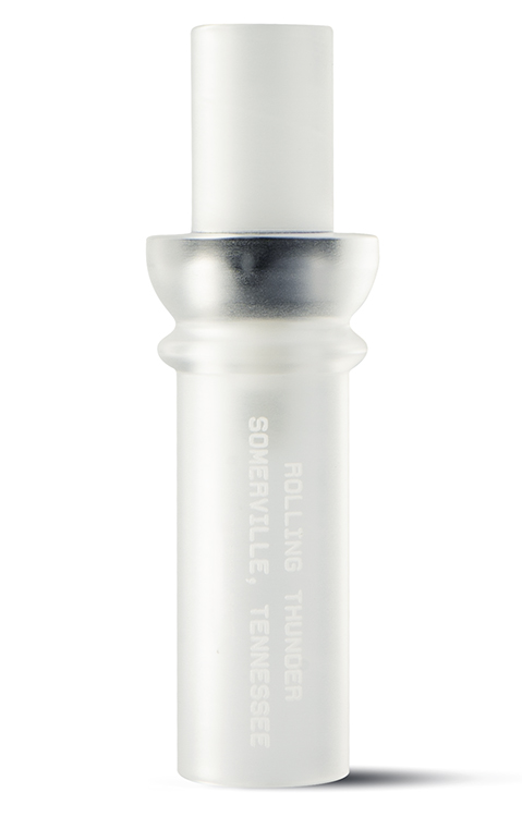 Rolling Thunder Game Call DC212CF Two Stroke Double Reed Cutdown Attracts Ducks Frost Acrylic