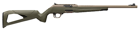 Winchester Repeating Arms 521159102 Wildcat SR 22 LR 10+1 16.50" Flat Dark Earth Threaded Barrel, Flat Dark Earth Picatinny Rail Polymer Receiver, Adj Cheek Piece  &  LOP OD Green Synthetic Stock