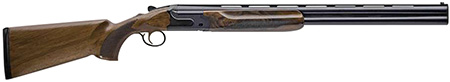 Charles Daly 930394 202E  12 Gauge Break Open 3" 2rd 28" Black Over/Under Vent Rib Barrel, Black Engraved Steel Receiver, Fixed w/Pistol Grip Walnut Stock