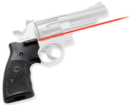 Crimson Trace 011070 Lasergrips  Fits S&W K/L  &  N Frames, Red Laser 633nM Wavelength 5mW Output, Black Polymer