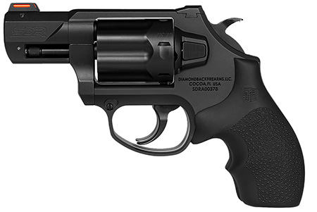 Diamondback DB0700S001 SDR  Small 357 Mag/38 Special +P 6 Shot 2" Black Nitride Stainless Steel Barrel, Cylinder  &  Frame, Black Hogue Rubber Grip, Exposed Hammer