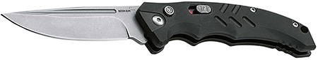 Boker 01BO482 Intention II  Folding Drop Point Plain D2 Steel Blade Black G10 Handle