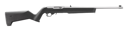 Ruger 31217 10/22  22 LR 10+1 18.50" Clear Satin Threaded Barrel, Drilled  &  Tapped Receiver, M-LOK Forend, Black Magpul MOE X-22 Synthetic Stock