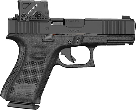 Glock PA195SB01MOS8A3 G19 Gen5 9mm 10+1 4.02" Ambidextrous