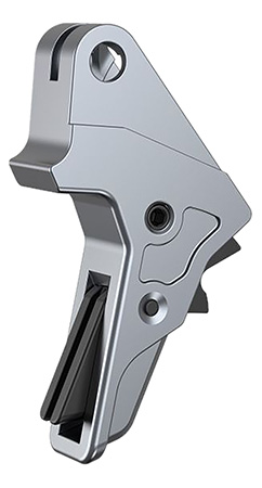 Tyrant CNC TDMPTRIGFSCGREY/BLK   Gray Fits S&W M & P Full-Size  &  Compact