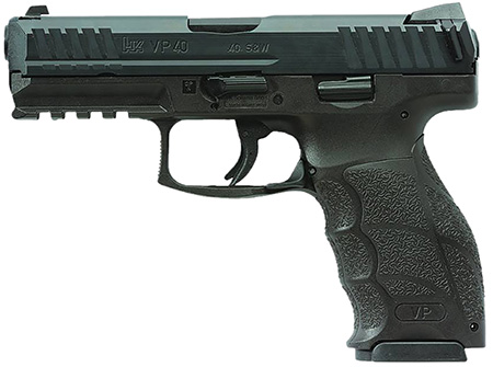 HK 81001160 VP40  40 S&W 13+1 4.09" Black Steel Barrel, Black Cerakote Serrated Steel Slide, Black Polymer Frame w/Picatinny Rail, Black Interchangeable Backstrap Grip