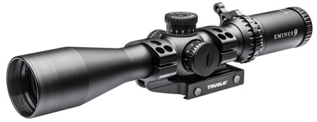 TruGlo TG-8539TLR Eminus  Black Anodized 3-9x42mm 30mm Tube Dual Illuminated (Green/Red)TacPlex MOA Reticle