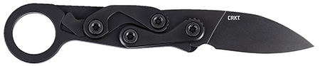 CRKT 4050K Provoke EDC EDC 2.47" Folding Black Oxide Plain Satin D2 Steel Blade, Black Aluminum Handle