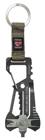 Real Avid AVMICROAR15 AR15 Micro Tool Black  &  Gray Stainless Steel Rifle