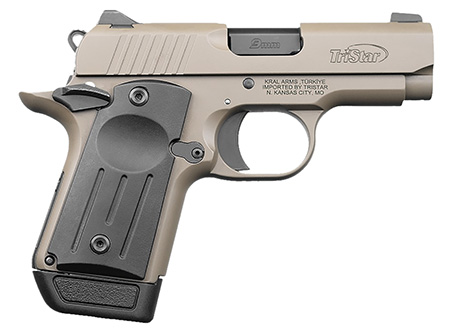 TriStar 85708 Protege X  Sub-Compact Frame 9mm Luger 7+1 3.20" Black Steel Barrel, Flat Dark Earth Cerakote Serrated Steel Slide, Flat Dark Earth Cerakote Frame, Black Polymer Grip
