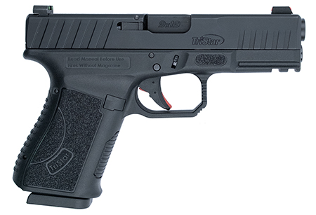 TriStar 85760 Apoc  9mm Luger 15+1 4.02" Black Steel Barrel, Black Cerakote Serrated Steel Slide  &  Polymer Frame w/Accessory Rail, Textured Grip