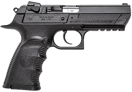 Magnum Research BE99153RL Baby Eagle III  9mm 15+1 4.43" Black Oxide Carbon Steel Slide Black Textured