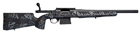 Horizon Firearms RF015P221814T21 Villain  22 Creedmoor 18" Black Fluted Threaded Barrel, Black Picatinny Rail Steel Receiver, Iota EKO Carbon Fiber Stock