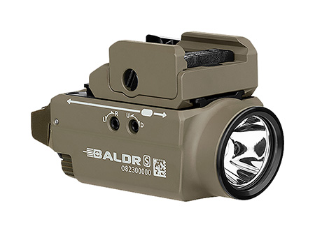 Olightstore Usa Inc BALDRS Baldr S BL  Flat Dark Earth 800 Lumens 130 Meters Beam