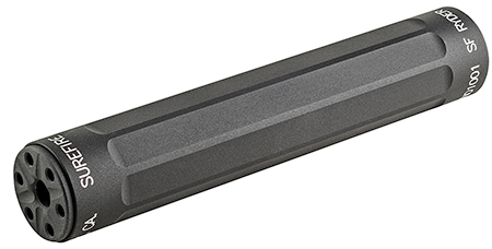 SureFire RYDER22S SF Ryder  22 LR/ 22 Mag/ 17HMR 1" Black Hardcoat Anodized Stainless Steel 1/2"-28 tpi