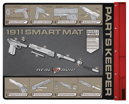 Real Avid AV1911SM 1911 Smart Mat Black/Red 19" x 16" 1911 Diagram Illustration