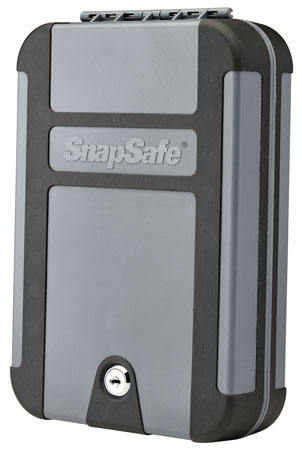 SnapSafe 75212 TrekLite Lock Box XL Key Entry Gray Polycarbonate Holds 1 Handgun