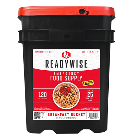 Wise Foods RW10121 Emergency Supplies Breakfast Bucket 120 Servings