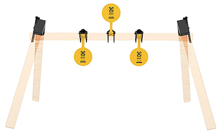 Caldwell 1215375 AR500 Plate Rack Kit 8" Yellow Steel Hanging 3 Plates