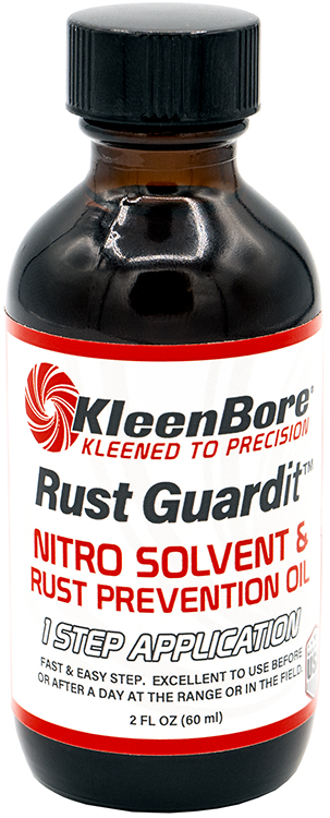 KleenBore RG2BCASE Rust Guardit  Nitro Solvent  &  Rust Prevention Oil Refill Bottle 2oz/12 per case