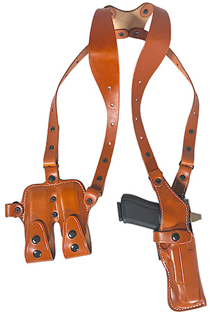 1791 Gunleather NSS2.1CBRVR  Optic Ready Shoulder Vertical Brown Fits Glock 17 Right Hand