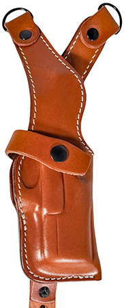 1791 Gunleather NSS2.4CBRVR  Optic Ready Shoulder Vertical Brown Fits Sig P320 Right Hand