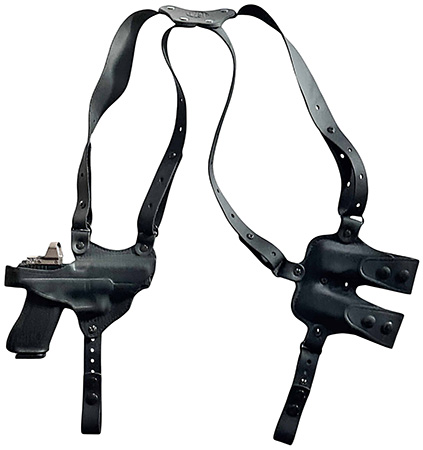 1791 Gunleather NSS1SBLHR  Optic Ready Shoulder Horizontal Black Fits 1911 Right Hand