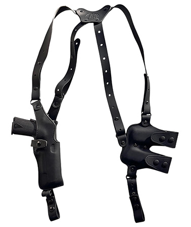 1791 Gunleather NSS2.4SBLVR  Optic Ready Shoulder Vertical Black Fits Sig P320 Right Hand