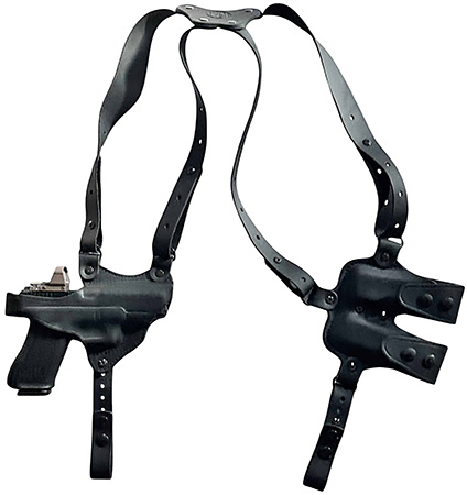 1791 Gunleather NSS2.4SBLVR  Optic Ready Shoulder Vertical Black Fits Sig P320 Right Hand