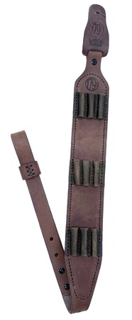 1791 Gunleather HNTASMRBRWA Hunt Ammo Sling Oiled Brown Leather 32" to 37" OAL