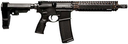 Daniel Defense 0208806030067 DDM4 MK18 5.56mm 32+1 10.30" Black Threaded Barrel, Black Hardcoat Anodize Aluminum Picatinny Rail Receiver, SBA3 Brace, Black Overmolded Grip, Ambidextrous