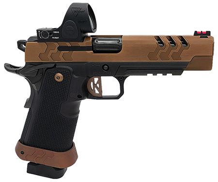 Kimber Mfg.,inc 3500055 2K11 Target (OI)  9mm 20+1 5" High Polished w/ Coyote PVD, Brush Polish Flats w/ DLC Coating Stainless Steel Slide Aluminum Grip