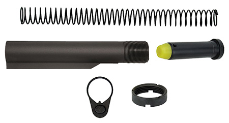 TacFire MAR047PCCAP Mil-Spec Buffer Tube  Black Matte