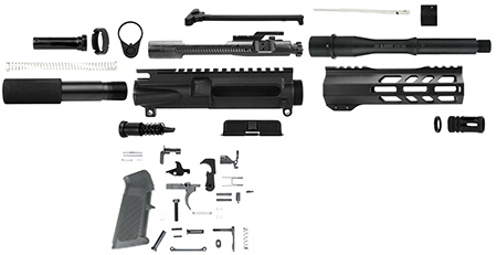 TacFire SSPK300LPK7 Pistol Kit  300 Blackout AR-Pistol Platform Black Steel