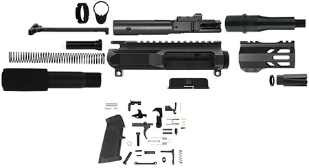 TacFire SSPK45ACPLPK4 Pistol Kit  45 ACP Black Steel