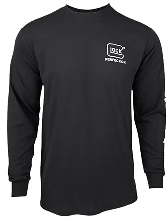 Glock AP96099 Perfection Long Sleeve Tee Black Pre-Shrunk Cotton Long Sleeve Medium