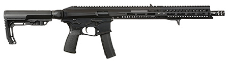Patriot Ordnance Factory 02061 Phoenix  9mm 10+1 16.50" Black Cerakote Picatinny Rail