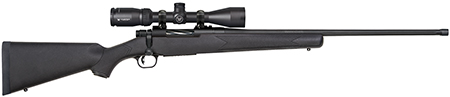 Mossberg 28247 Patriot w/Optic 350 Legend 4+1 22" Matte Blued Fluted Threaded Barrel, Matte Blued Drilled  &  Tapped Receiver, Fixed Black Synthetic Stock, Vortex Crossfire II 3-9x40mm