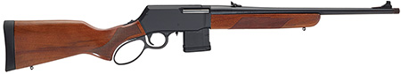 Henry H023223 Supreme  223 Rem/5.56 NATO 10+1 18" Blued Threaded Barrel, Black Hardcoat Anodize Drilled  &  Tapped Aluminum Receiver, Fixed American Walnut Stock, Ambidextrous