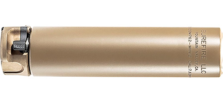 SureFire SOCOM762MINI SOCOM762-MINI2  7.62mm 1.50" Diameter Flat Dark Earth Aluminum/Stainless Steel