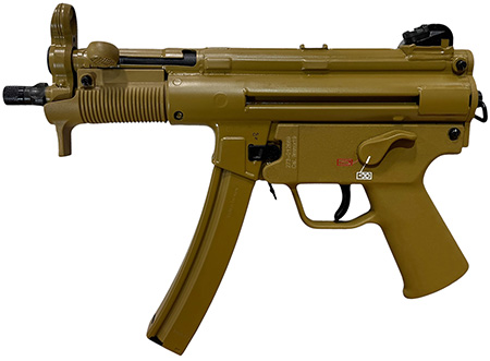 HK 810010769mm Luger 30+1 4.53" Black Navy-Style Threaded Barrel, Flat Dark Earth Earth Cerakote Steel Receiver  &  Frame, FDE Polymer Grip, 2 Magazines