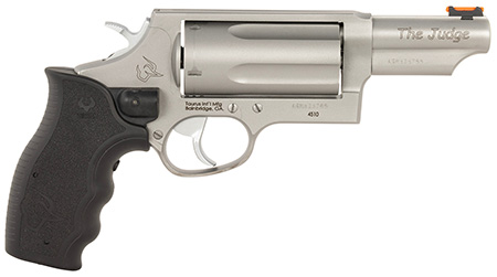 Taurus 2-441039MAGVL Judge w/Laser Compact 45 Colt (Long Colt)/410 Bore 3" Chamber 5rd 3" Stainless Steel Barrel, Cylinder  &  Frame, Viridian Laser, Transfer Bar Safety