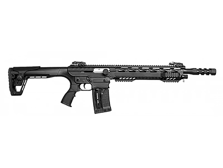 Gforce Arms GF991220DLX GF99 Deluxe 12 Gauge 5+1 20" Black Threaded Barrel, Black Cerakote Picatinny Rail Receiver, Adjustable Black Synthetic Stock