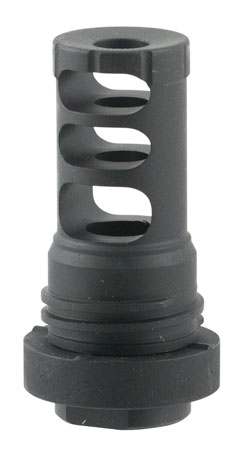 Yankee Hill 5M2QD QD Muzzle Brake Black Steel with 1/2"-28 tpi Threads  &  2.50" OAL for 5.56x45mm NATO AR-Platform