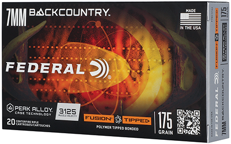 Federal F7BCTFS2 BackCountry  7mm BC 175gr Tipped Fusion 20 Per Box/10 Case