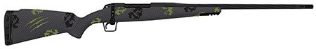 Fierce Firearms TWROG270WIN24BF Twisted Rogue 270 Win 24" Armour Lube Black Steel Threaded Barrel, Drilled  &  Tapped Steel Receiver, LR Negative Comb Forest Camo Carbon Fiber Stock