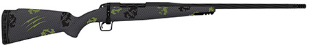 Fierce Firearms TWROG300WIN20BF Twisted Rogue 300 Win 20" Armour Lube Black Fluted Threaded Barrel, Drilled  &  Tapped Steel Receiver, LR Negative Comb Forest Camo Carbon Fiber Stock