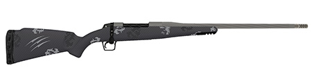 Fierce Firearms TWROG7PRC20GP Twisted Rogue 7mm PRC 20" Tungsten Cerakote Steel Threaded Barrel, Drilled  &  Tapped Steel Receiver, LR Negative Comb Phantom Camo Carbon Fiber Stock