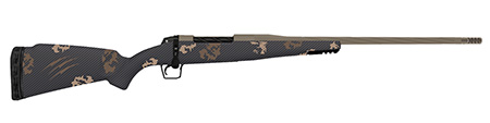 Fierce Firearms TWROG7PRC22BRS Twisted Rogue 7mm PRC 22" Smoked Bronze Cerakote Steel Threaded Barrel, Drilled  &  Tapped Steel Receiver LR Negative Comb, Sonora Ambush Camo Carbon Fiber Stock