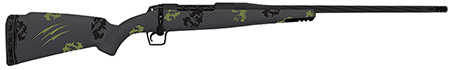 Fierce Firearms TWROG7PRC24BF Twisted Rogue 7mm PRC 24" Black Cerakote Steel Threaded Barrel, Black Cerakote Drilled  &  Tapped Steel Receiver, LR Negative Comb Forest Camo Carbon Fiber Stock